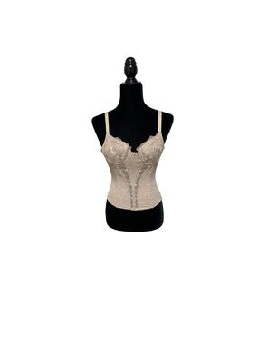 Nikibiki Beige Lace Longline Bustier